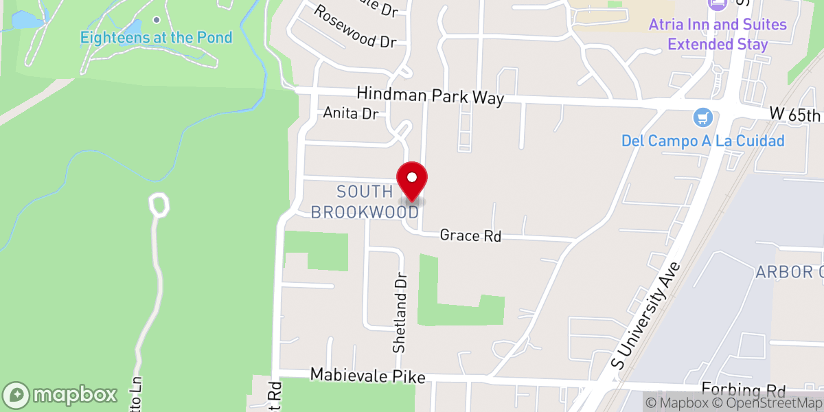 Map showing location of City of Refuge Community Church