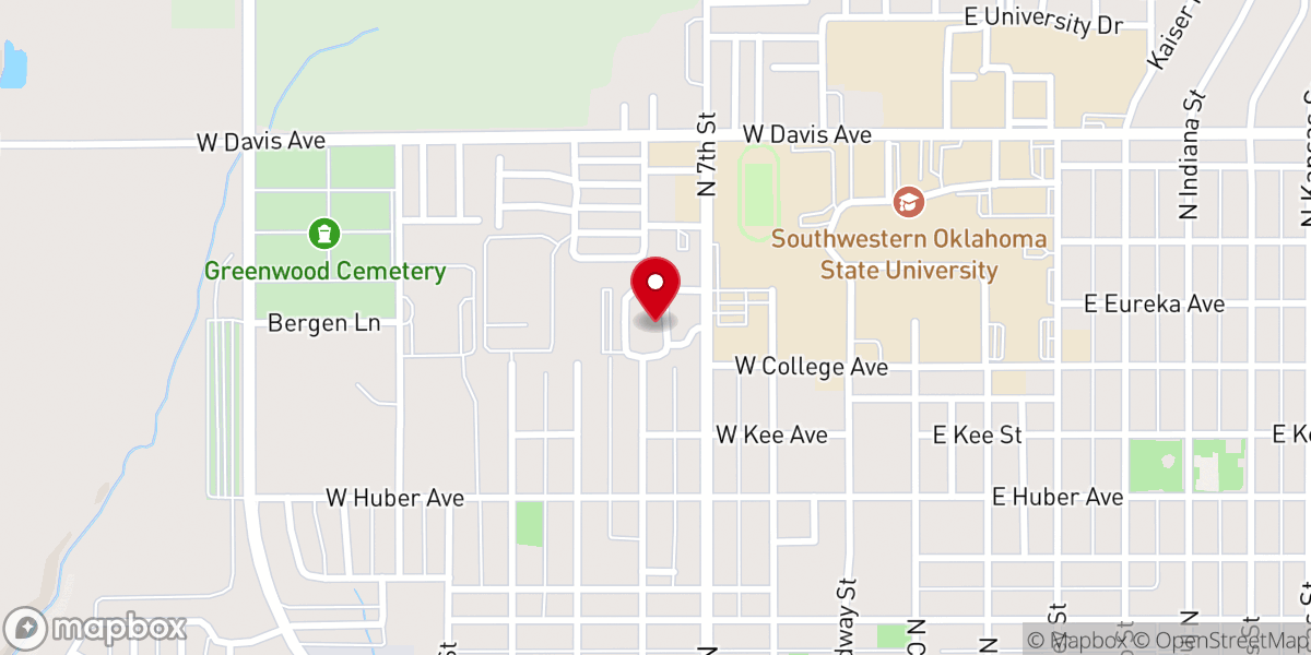 Map showing location of First United Methodist Church