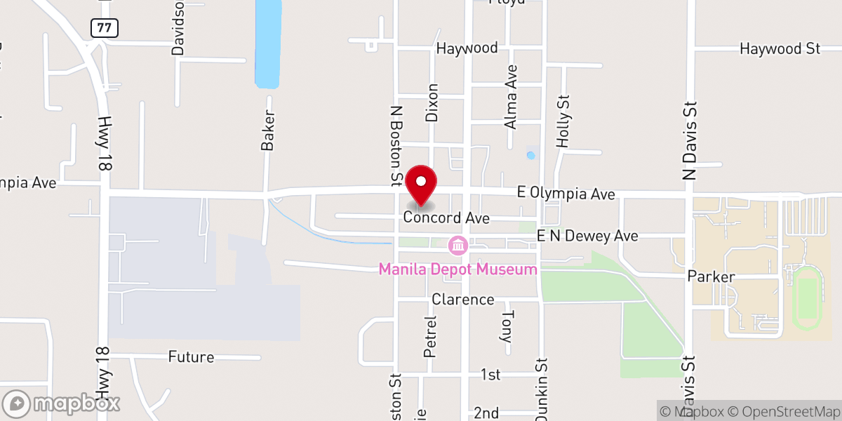 Map showing location of Soul's Harbor Pentecostal Holiness Church