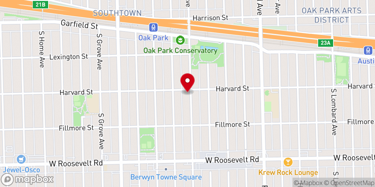 Map showing location of Christ Lutheran Church
