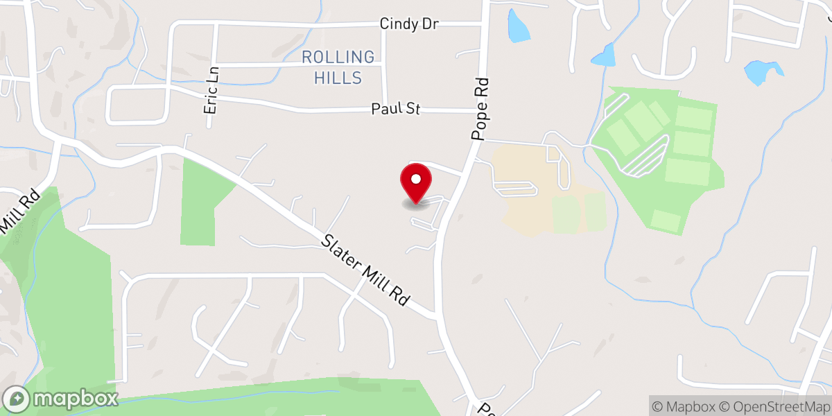 Map showing location of Mt Carmel Baptist Church