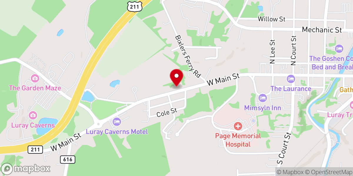 Map showing location of Saint Johns Free Baptist Church