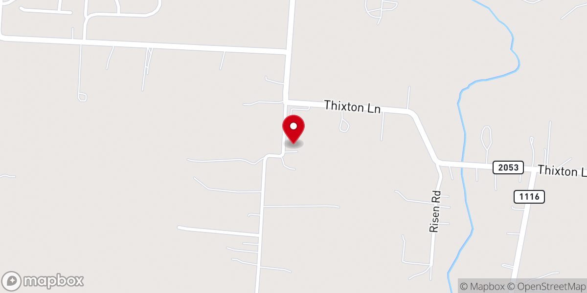 Map showing location of Thixton Lane Church