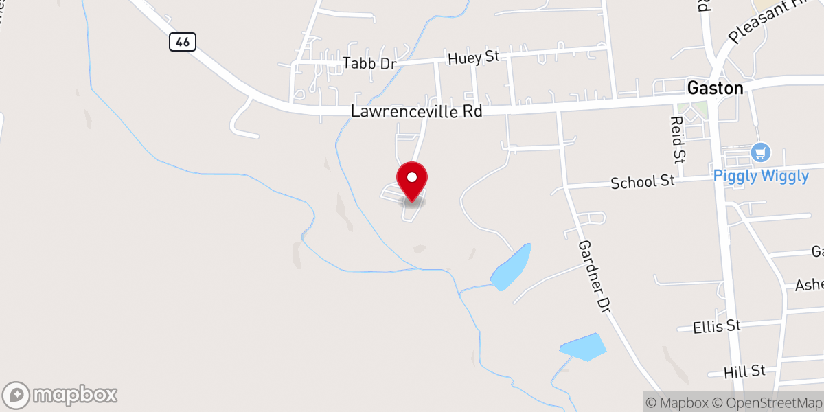 Map showing location of Cool Spring Missionary Baptist Church