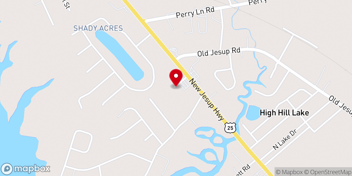 Map showing location of Cornerstone Community Church