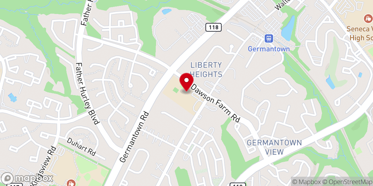 Map showing location of Christ Embassy Germantown