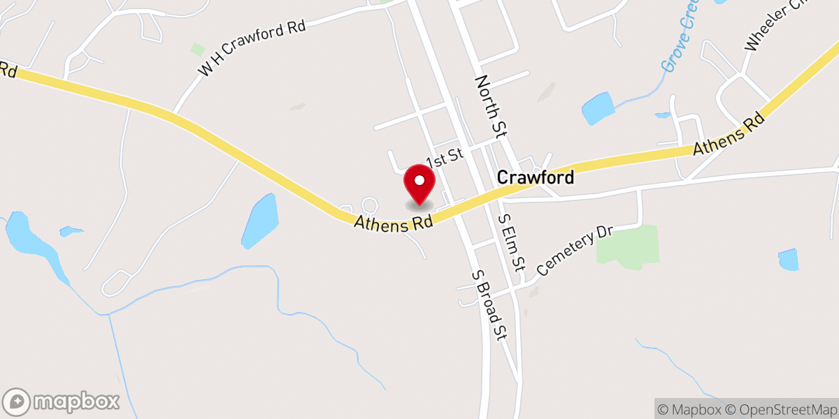 Map showing location of Freedom Fellowship church