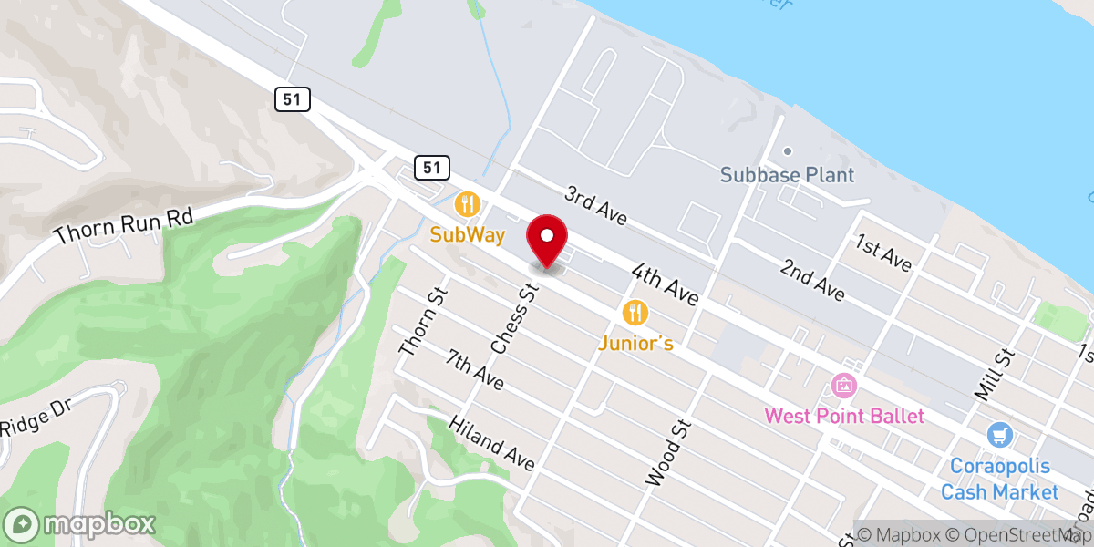 Map showing location of Lost & Found Christian Fellowship West Hills