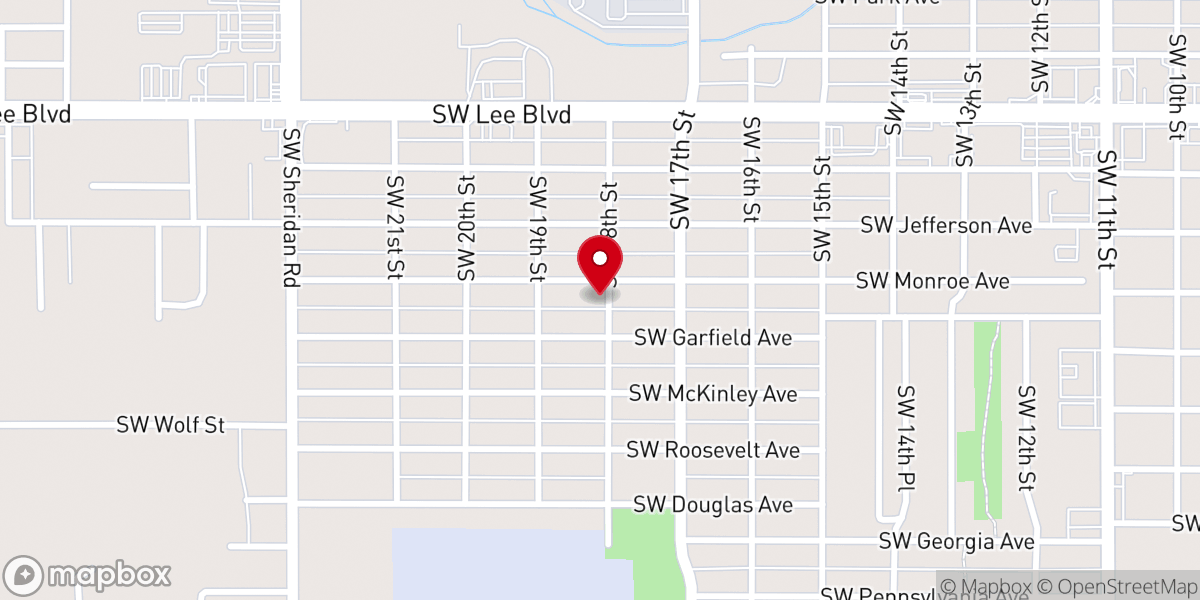 Map showing location of Christ Temple Pentecostal Church