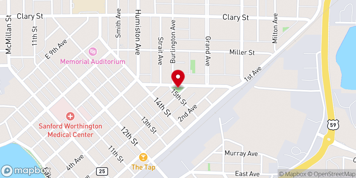 Map showing location of Church Park