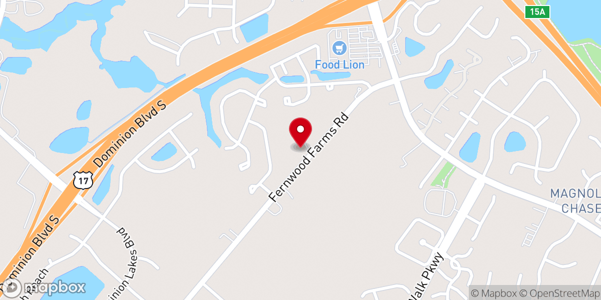 Map showing location of Mount Olive Baptist Church