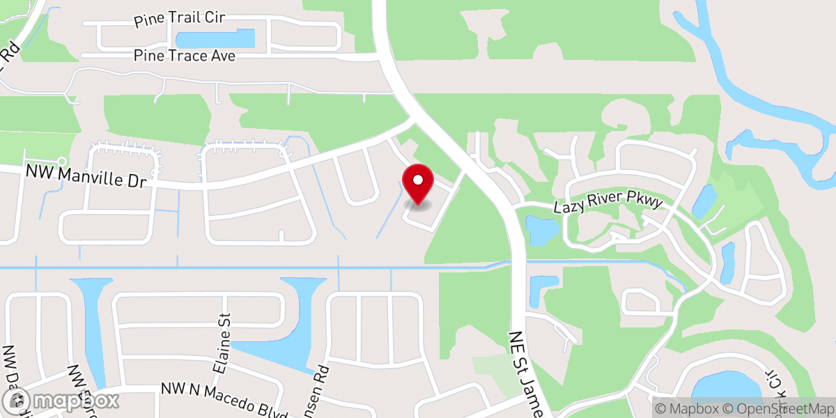 Map showing location of The Worship Center Int'l Ministries