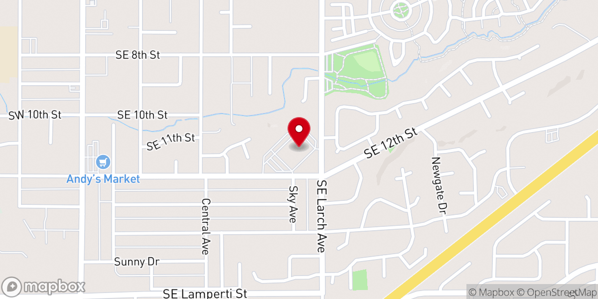 Map showing location of College Place Village Seventh-day Adventist Church
