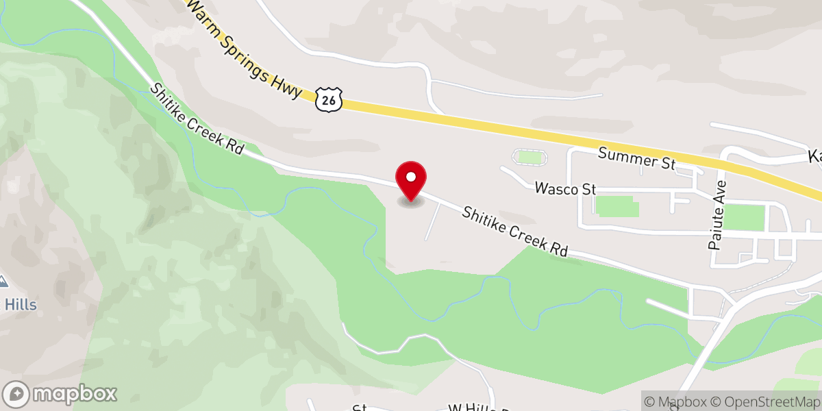 Map showing location of 1910 Warm Springs Shaker Church