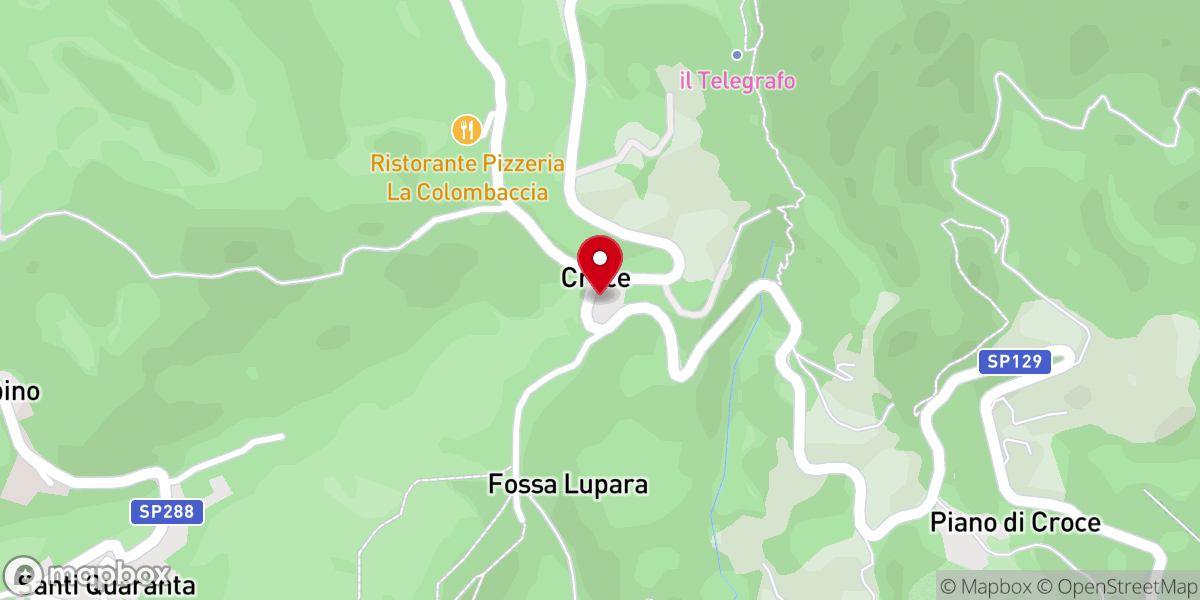 Map showing location of Chiesa Santa Croce