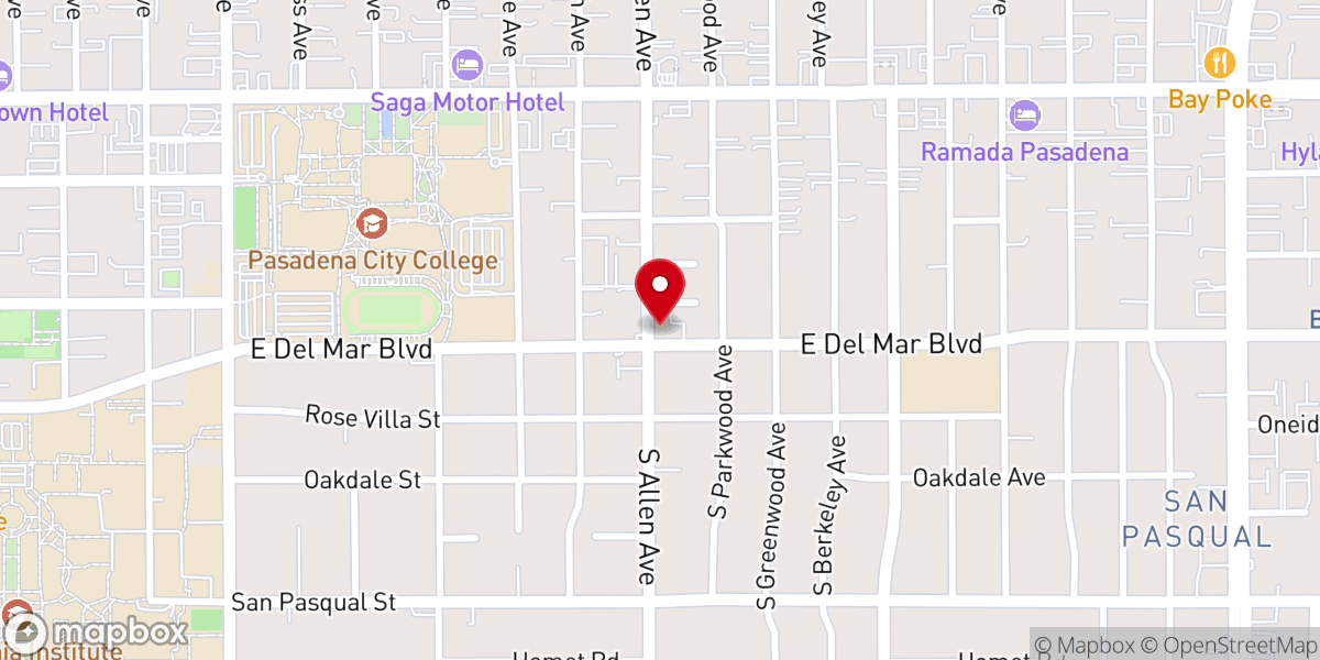 Map showing location of Rose City Church