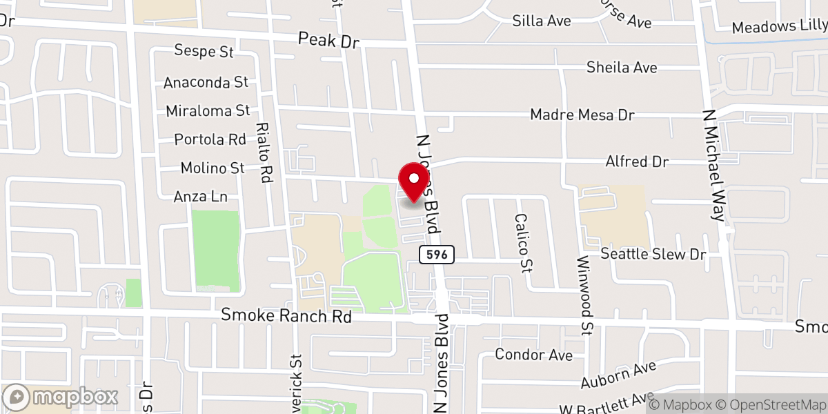 Map showing location of LDS Church Las Vegas North FM