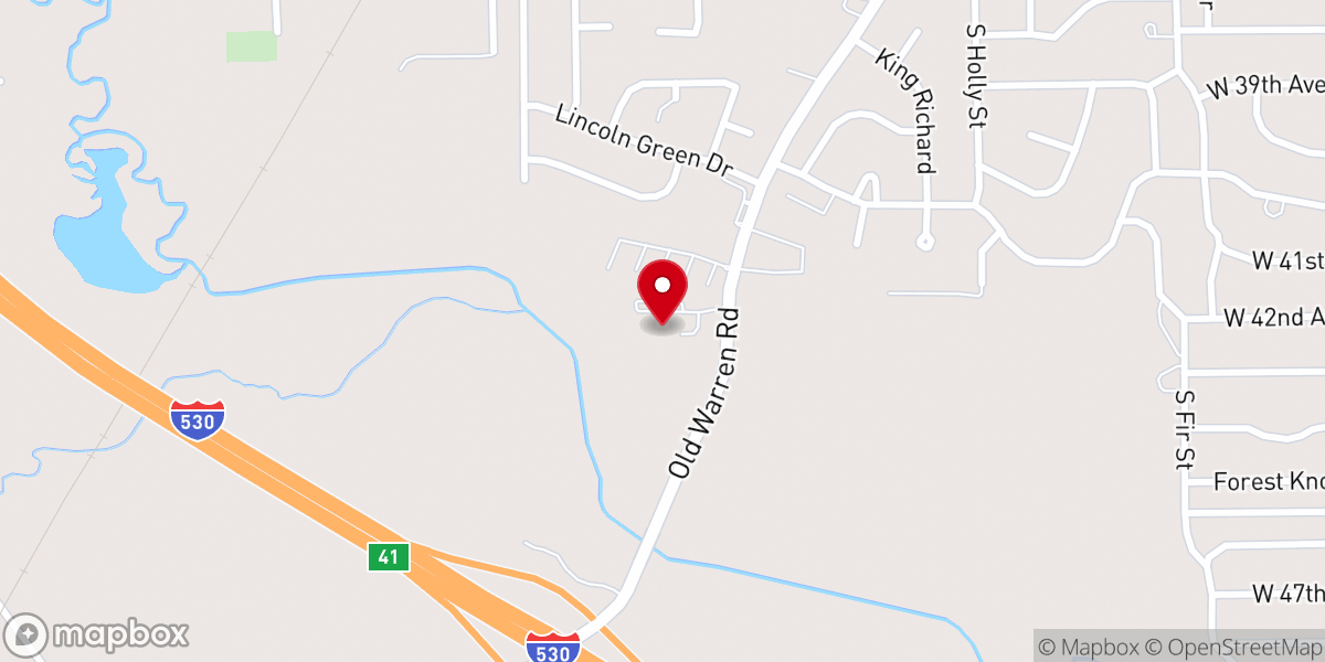 Map showing location of Trinity Lutheran Church