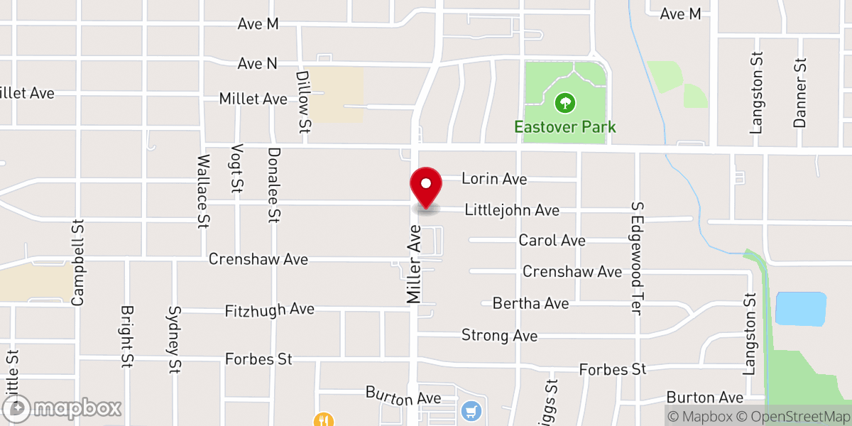 Map showing location of First Pilgrim Valley Baptist Church