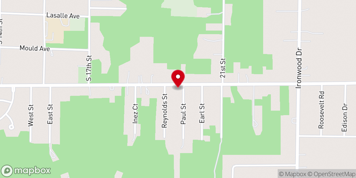 Map showing location of Faith for Life Church