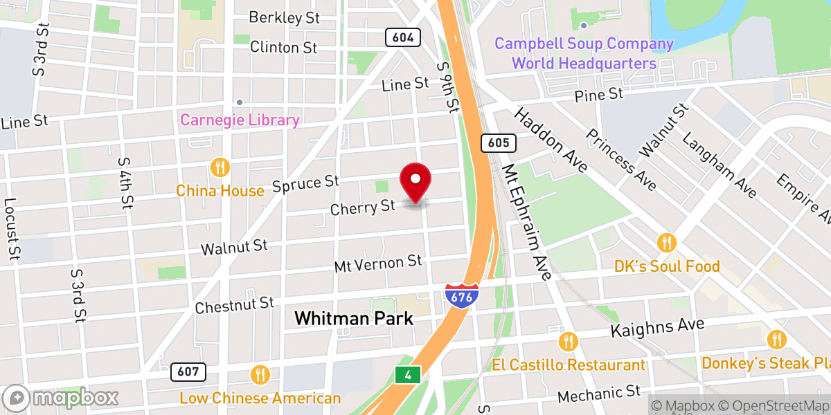 Map showing location of Gist Liberty FBH Church