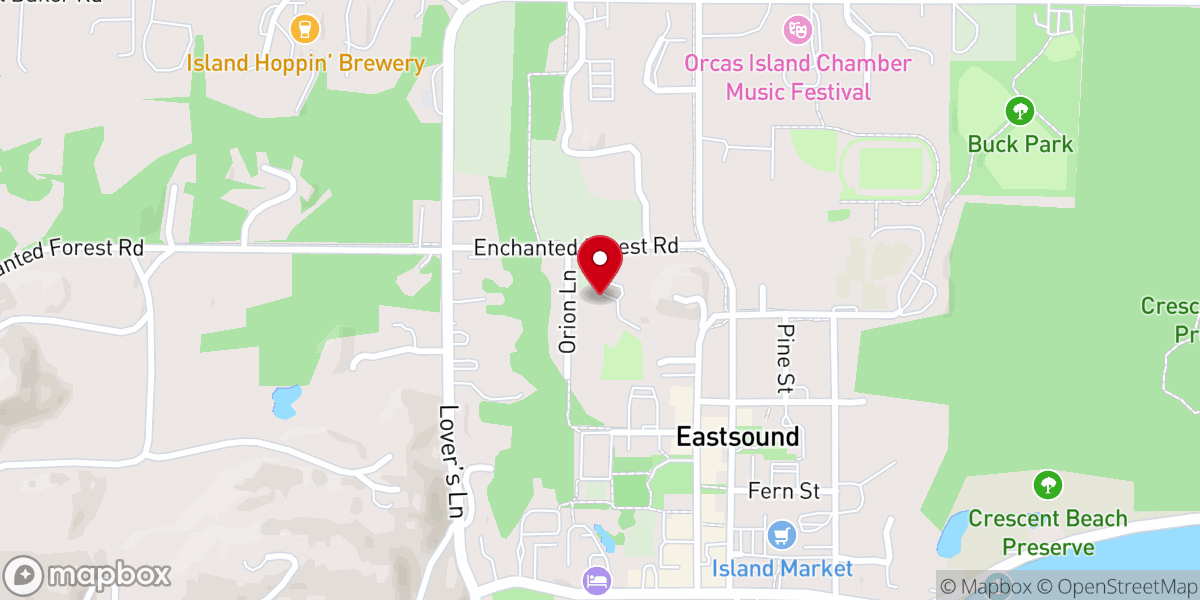 Map showing location of Orcas Island Seventh-day Adventist Church