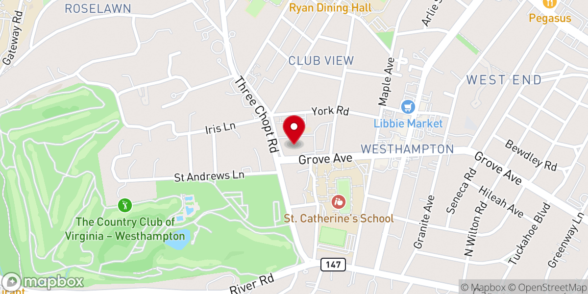 Map showing location of St. Stephen's Episcopal Church