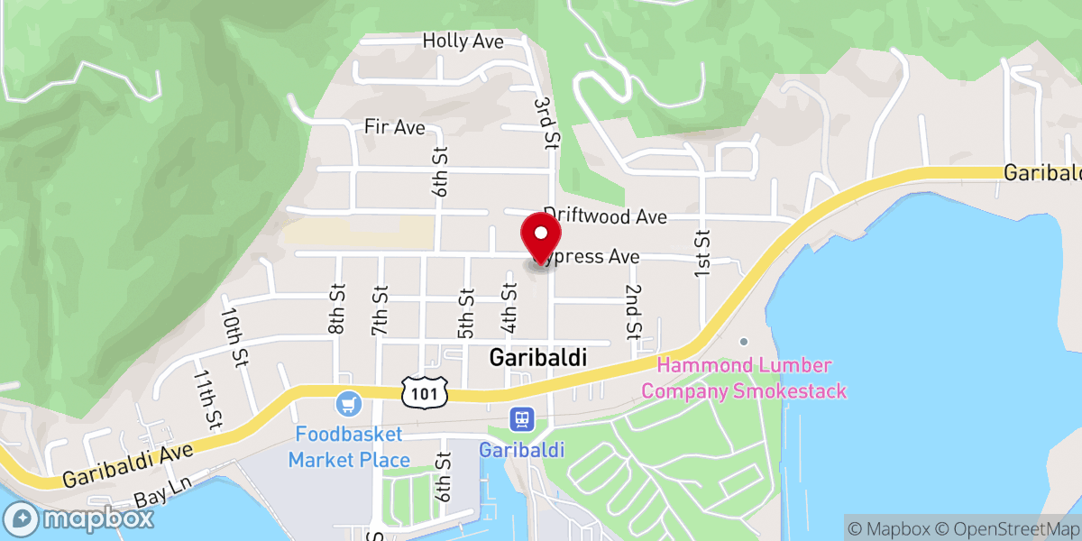 Map showing location of North Coast Christian Church