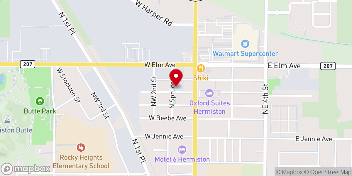 Map showing location of Templo Fe Esperanza Y Amor