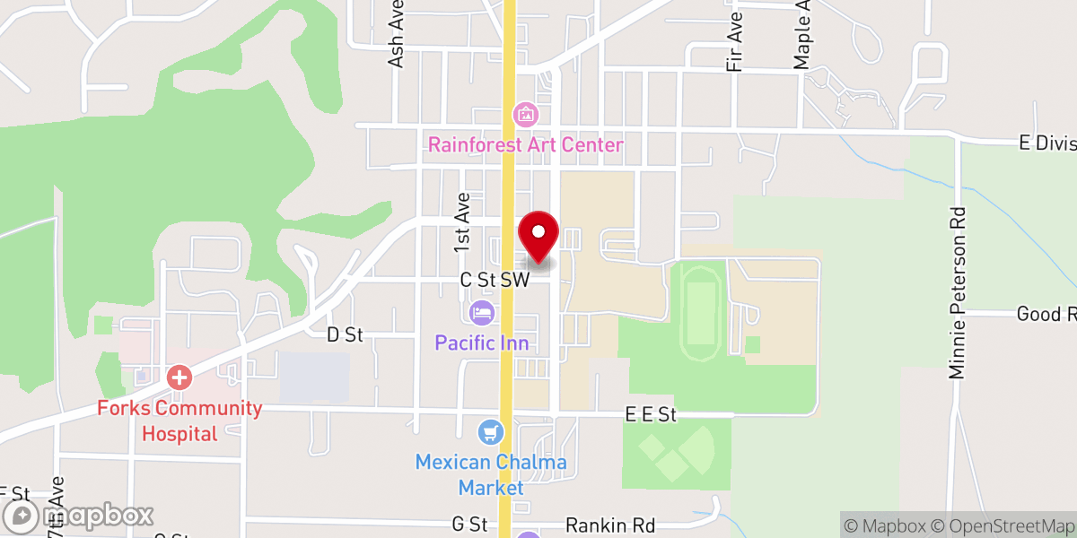Map showing location of First Congregational Church United Church Of Christ