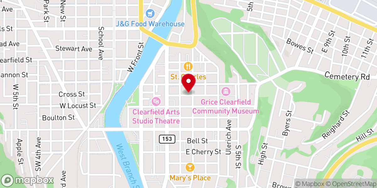Map showing location of Fervent Church Ministry Center