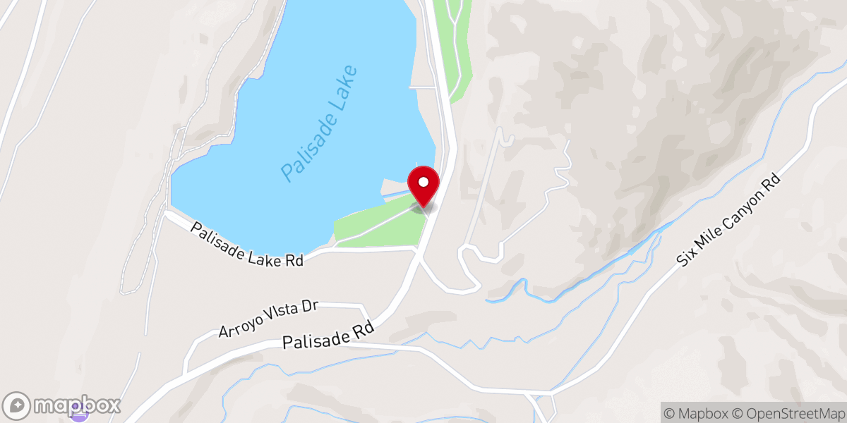 Map showing location of Palisade State Park
