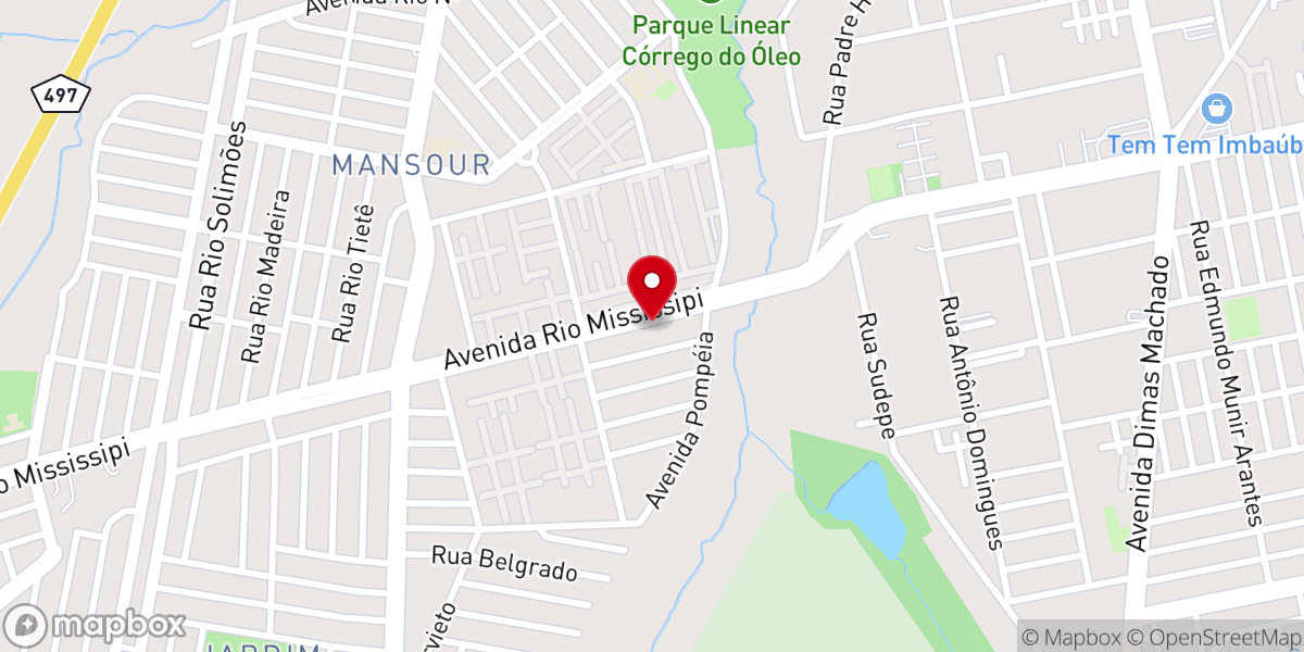 Map showing location of Igreja verbo da vida Mansour