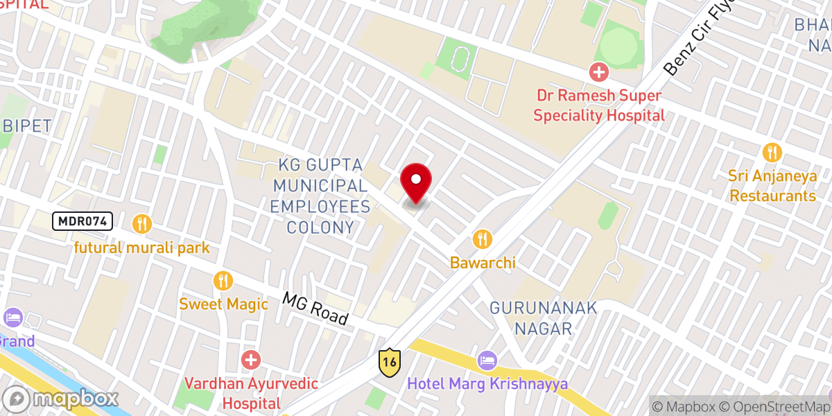Map showing location of Maranatha Temple