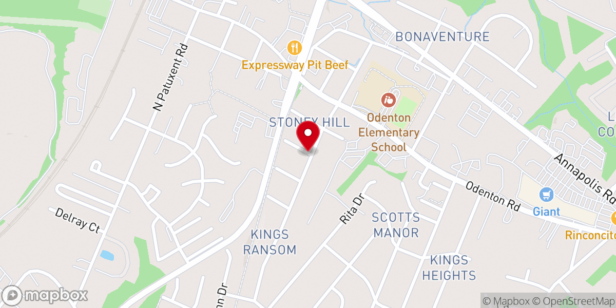 Map showing location of St Joseph's Church