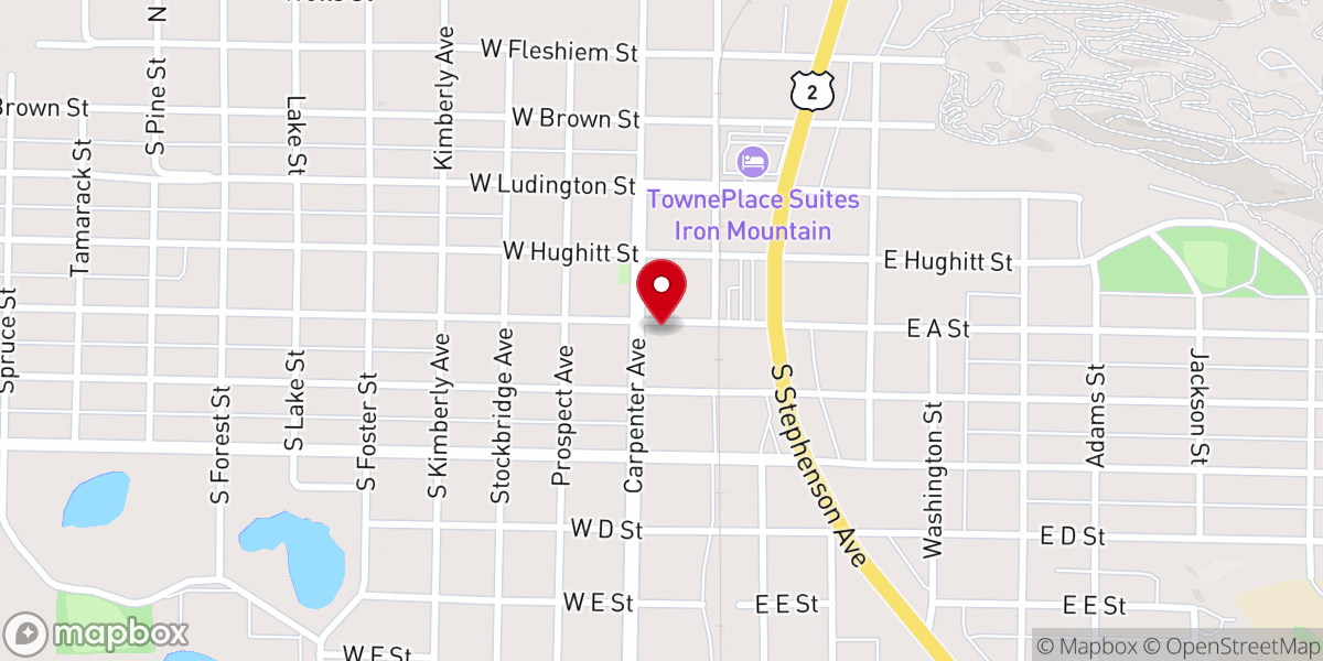 Map showing location of St. Vincent de Paul Society Thrift Store
