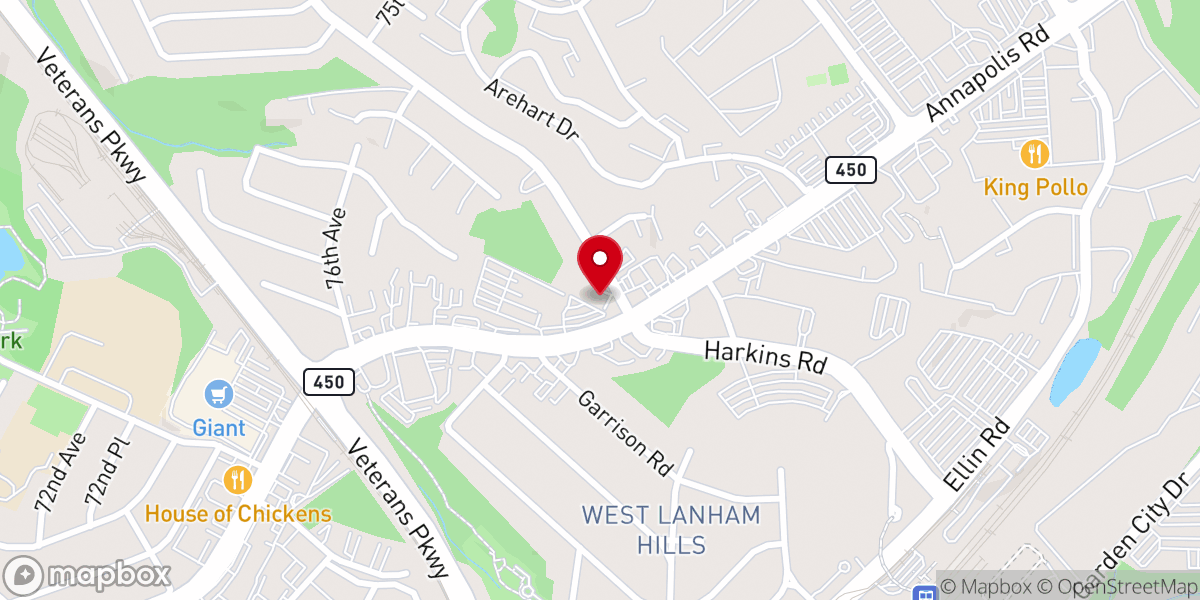 Map showing location of Brookins Faith Temple A.M.E. Church