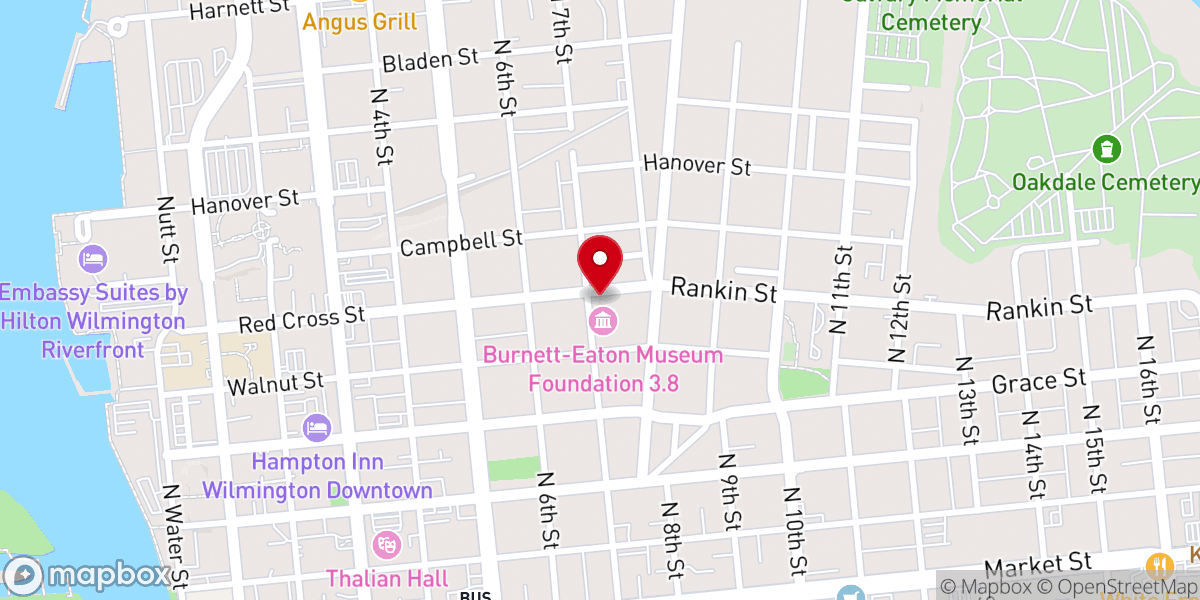 Map showing location of Central Missionary Baptist Church