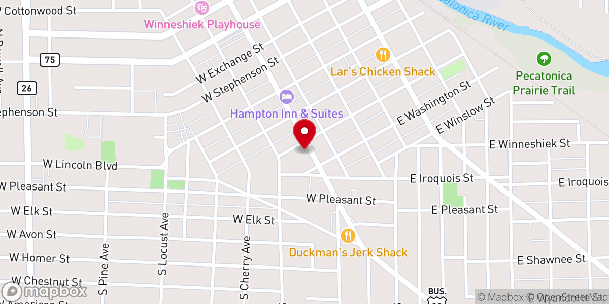 Map showing location of Gospel Outreach of Freeport