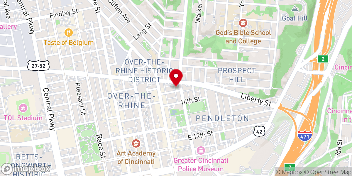 Map showing location of Universal Church of Christ