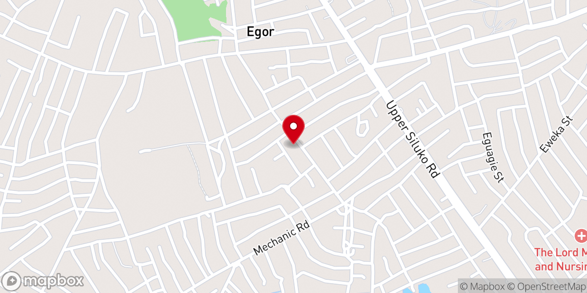 Map showing location of St Benedict Catholic Church