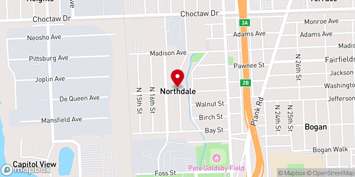 Map showing location of Gospel of Christ Church