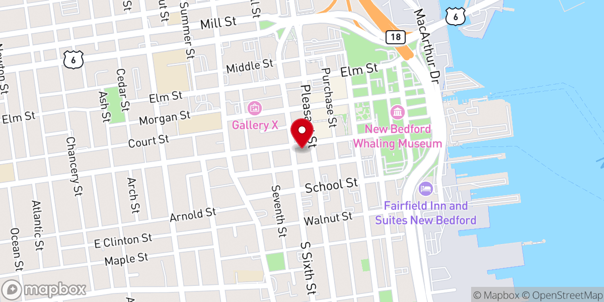 Map showing location of Center Trinity United Methodist