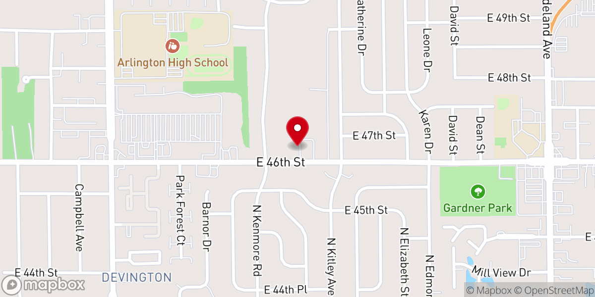 Map showing location of God's Love Christian Church