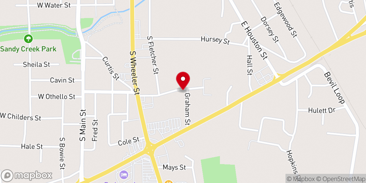 Map showing location of Nehemiah Family Life Center