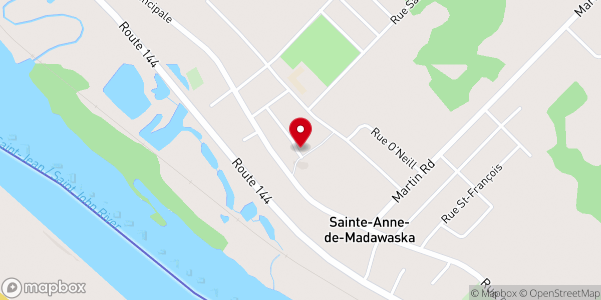Map showing location of St Anne Catholic Church