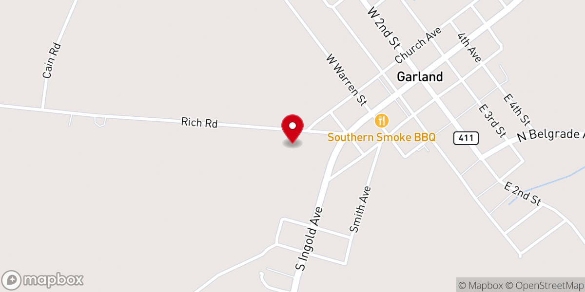 Map showing location of Grace Church