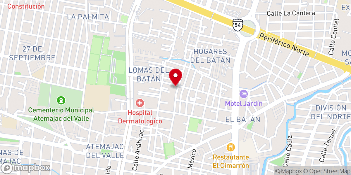 Map showing location of Parroquia El Señor De Los Milagros