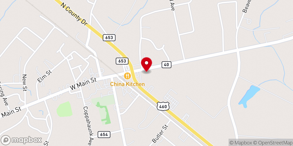 Map showing location of Christ Episcopal Church