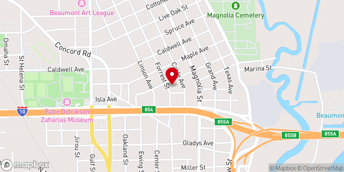 Map showing location of Fellowship Missionary Baptist Church